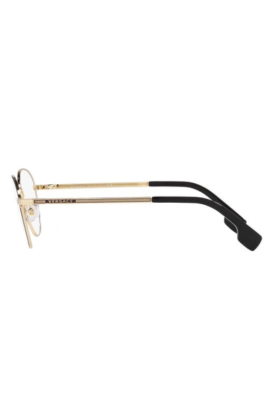 Shop Versace 51mm Phantos Optical Glasses In Matte Gold