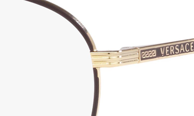 Shop Versace 51mm Phantos Optical Glasses In Matte Gold