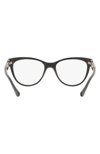 Versace 53mm Cat Eye Optical Glasses In Black