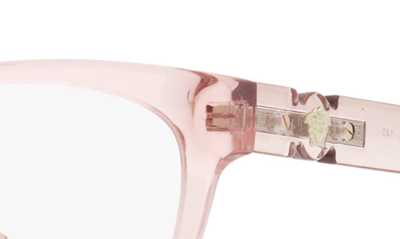 Shop Versace 53mm Cat Eye Optical Glasses In Trans Pink