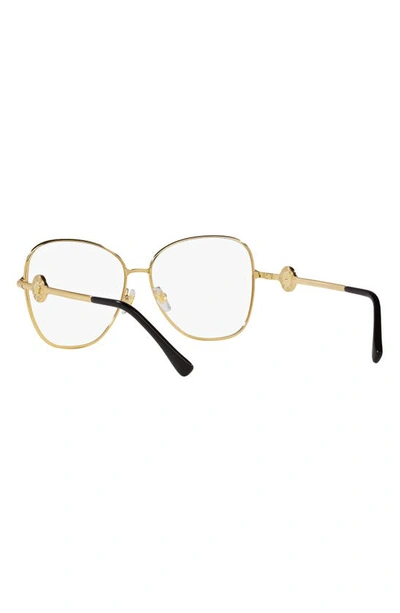 Shop Versace 55mm Butterfly Optical Glasses In Gold