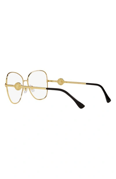Shop Versace 55mm Butterfly Optical Glasses In Gold