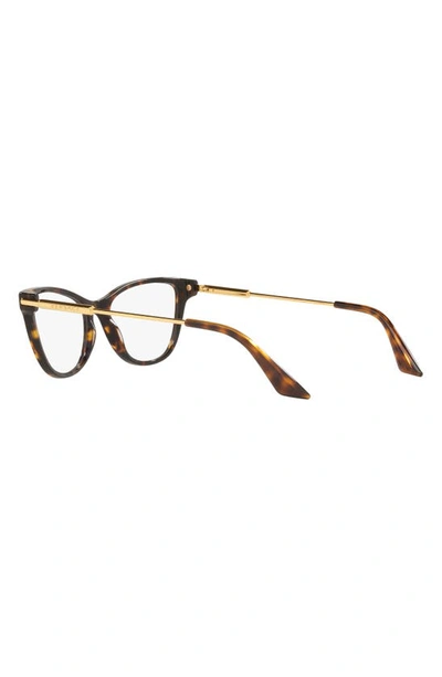 Shop Versace 54mm Cat Eye Optical Glasses In Havana