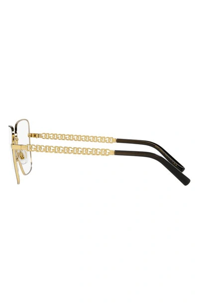 Dolce & Gabbana 57mm Butterfly Optical Glasses In Gold/ Black