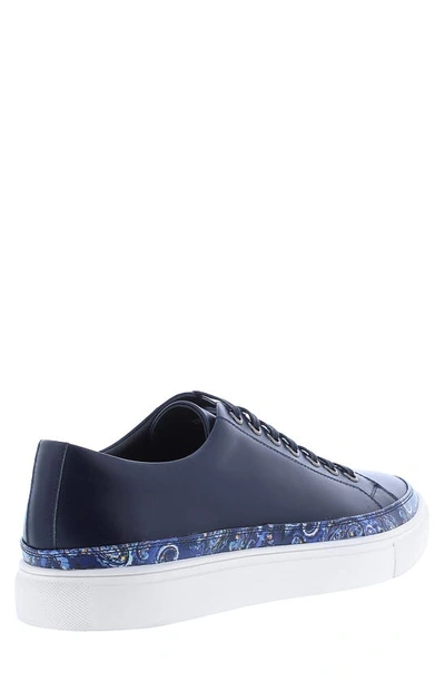 Robert Graham Barrone Low Top Sneaker In Navy