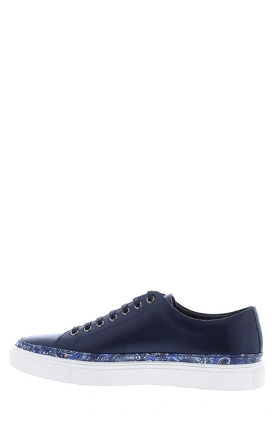 Robert Graham Barrone Low Top Sneaker In Navy