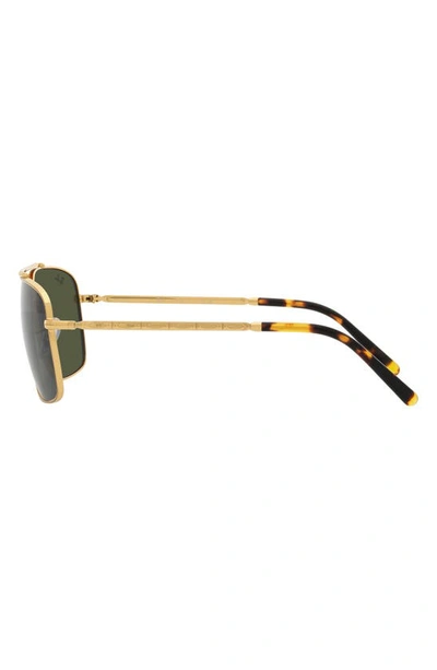 Ray Ban 62mm Pillow Sunglasses In Yellow Gold