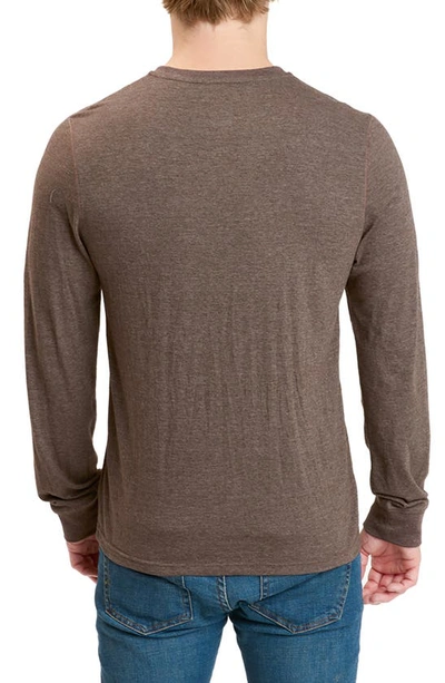 Shop Threads 4 Thought Long Sleeve Henley In Espresso