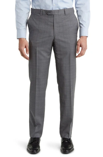 Shop Peter Millar Tailored Fit Plaid Wool Suit In Grey