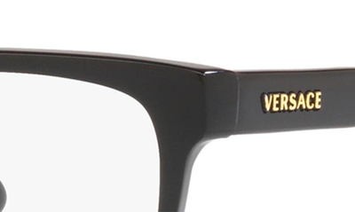 Shop Versace Kids' 45mm Pillow Optical Glasses In Black
