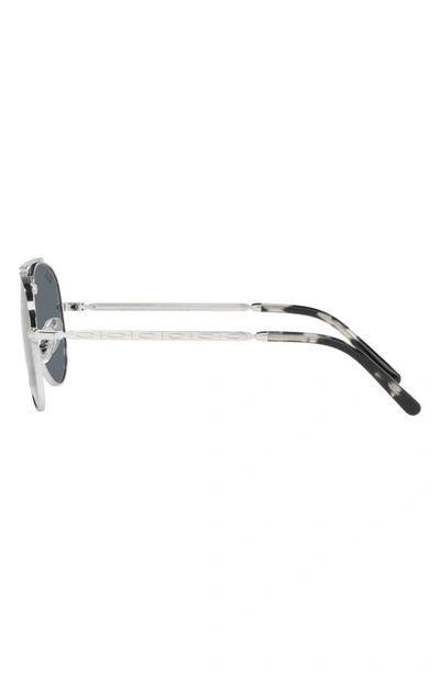 Ray Ban New Aviator 58mm Pilot Sunglasses In Silver