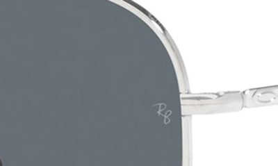 Ray Ban New Aviator 58mm Pilot Sunglasses In Silver