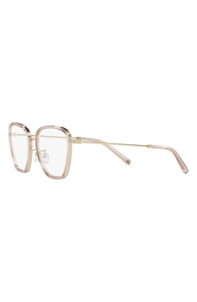 Shop Tory Burch 53mm Square Optical Glasses In Clear