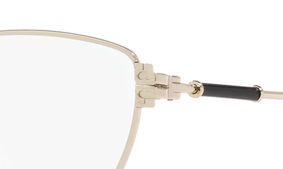 Shop Tory Burch 53mm Cat Eye Optical Glasses In Gold