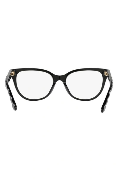 Shop Tory Burch 53mm Oval Optical Glasses In Black
