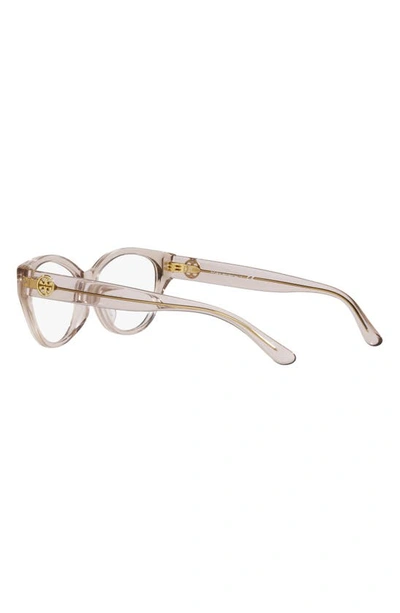 Shop Tory Burch 53mm Cat Eye Optical Glasses In Transparent