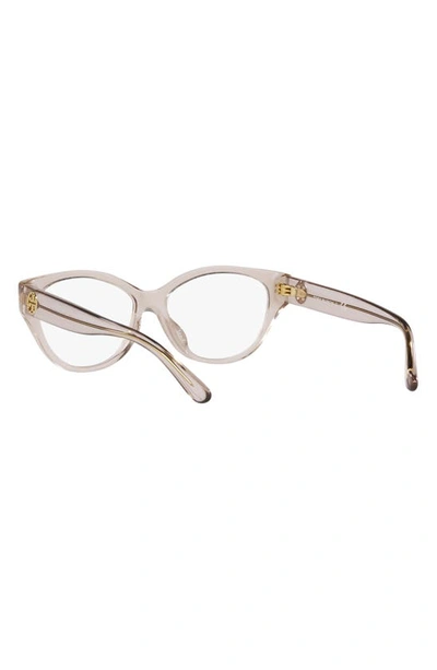 Shop Tory Burch 53mm Cat Eye Optical Glasses In Transparent