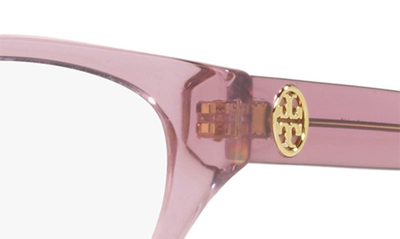Shop Tory Burch 53mm Cat Eye Optical Glasses In Purple