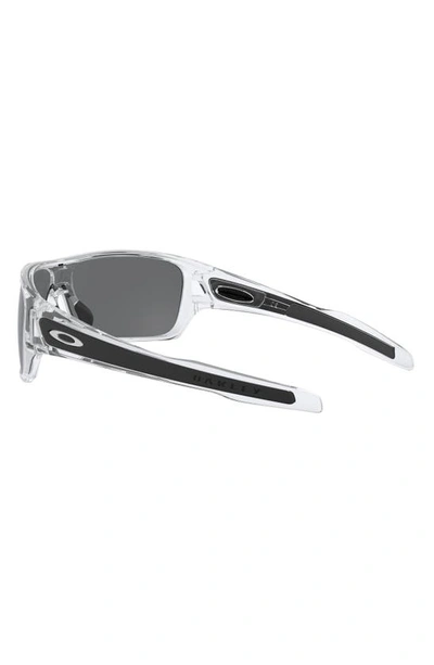 Shop Oakley Turbine Rotor 128mm Polarized Shield Sunglasses In Clear