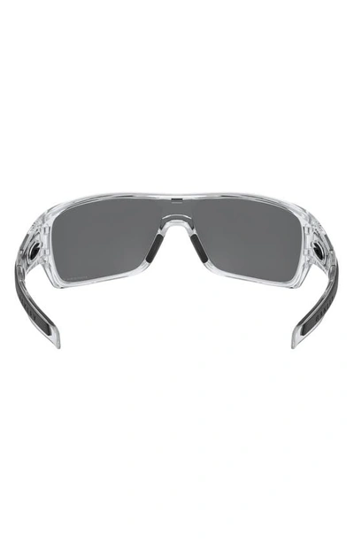 Shop Oakley Turbine Rotor 128mm Polarized Shield Sunglasses In Clear