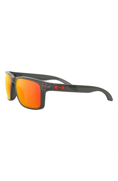 Oakley Holbrook 56mm Prizm™ Rectangular Sunglasses In Grey Smoke