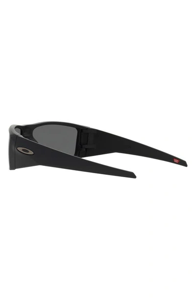 Shop Oakley Heliostat 61mm Prizm™ Polarized Rectangular Sunglasses In Matte Black