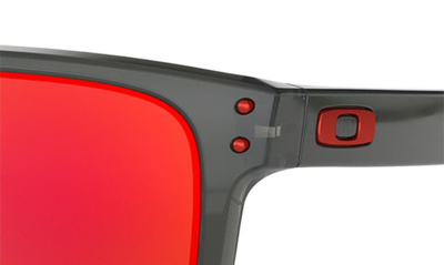 Oakley Holbrook 56mm Prizm™ Rectangular Sunglasses In Grey Smoke
