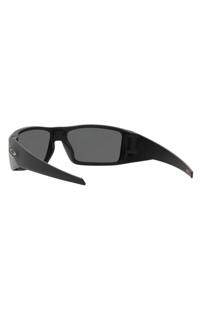 Shop Oakley Heliostat 61mm Prizm™ Polarized Rectangular Sunglasses In Matte Black