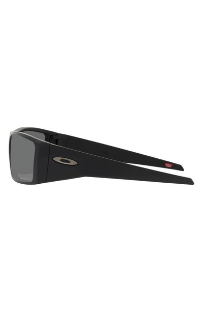 Shop Oakley Heliostat 61mm Prizm™ Polarized Rectangular Sunglasses In Matte Black