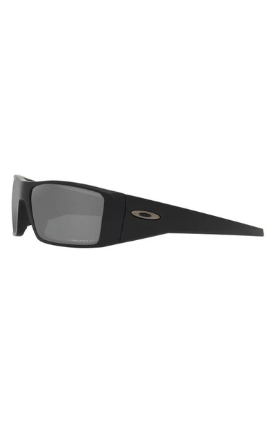 Shop Oakley Heliostat 61mm Prizm™ Polarized Rectangular Sunglasses In Matte Black