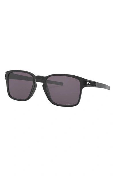 Oakley Latch 55mm Prizm™ Rectangular Sunglasses In Black