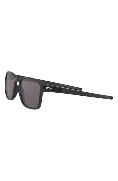 Oakley Latch 55mm Prizm™ Rectangular Sunglasses In Black