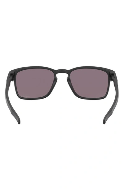 Oakley Latch 55mm Prizm™ Rectangular Sunglasses In Black