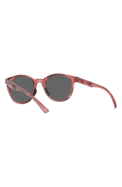 Shop Oakley Spindrift 52mm Prizm™ Polarized Round Sunglasses In Black Red