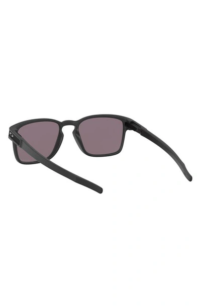 Oakley Latch 55mm Prizm™ Rectangular Sunglasses In Black