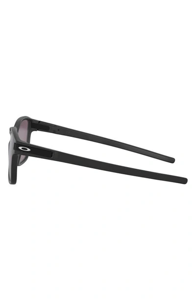 Oakley Latch 55mm Prizm™ Rectangular Sunglasses In Black