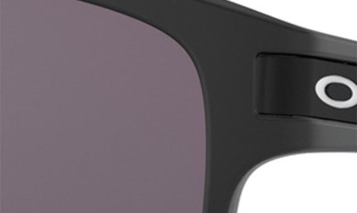 Oakley Latch 55mm Prizm™ Rectangular Sunglasses In Black