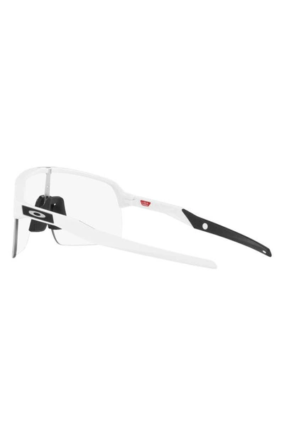 Shop Oakley Sutro Lite Photochromic Shield Sunglasses In White