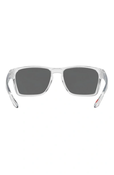 Shop Oakley Sylas 57mm Prizm™ Rectangular Sunglasses In Clear