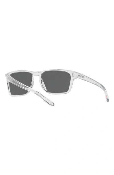 Shop Oakley Sylas 57mm Prizm™ Rectangular Sunglasses In Clear