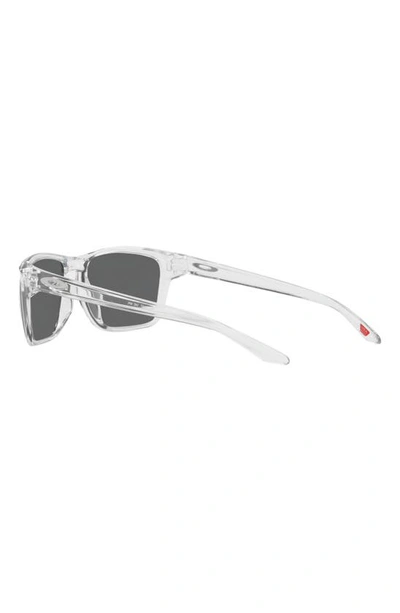 Shop Oakley Sylas 57mm Prizm™ Rectangular Sunglasses In Clear