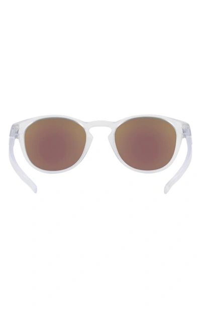 Shop Oakley Latch 53mm Prizm™ Polarized Oval Sunglasses In Clear