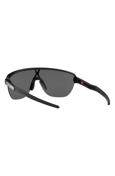 Shop Oakley Corridor 42mm Semi Rimless Prizm™ Shield Sunlgasses In Matte Black