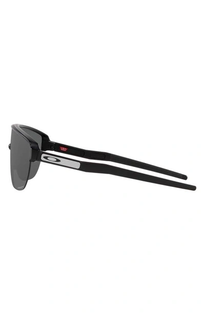 Shop Oakley Corridor 42mm Semi Rimless Prizm™ Shield Sunlgasses In Matte Black