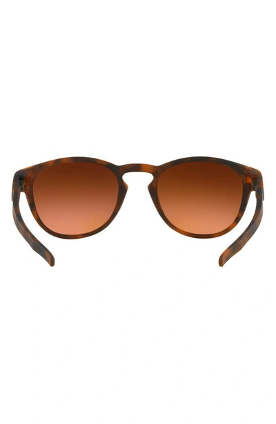 Shop Oakley Latch 53mm Prizm™ Oval Sunglasses In Brown Tort
