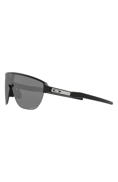 Shop Oakley Corridor 42mm Semi Rimless Prizm™ Shield Sunlgasses In Matte Black