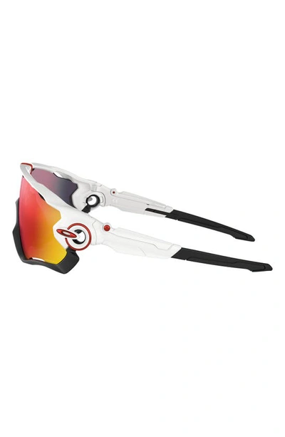 Shop Oakley Jawbreaker™ 31mm Prizm™ Shield Sunglasses In White