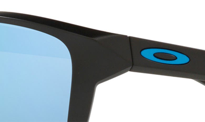 Shop Oakley Sylas 60mm Prizm™ Polarized Rectangular Sunglasses In Matte Black