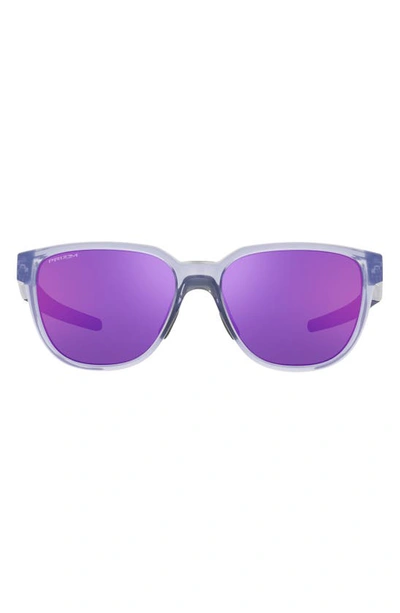 Oakley Actuator 57mm Low Bridge Fit Prizm™ Rectangular Sunglasses In Trans Lilac