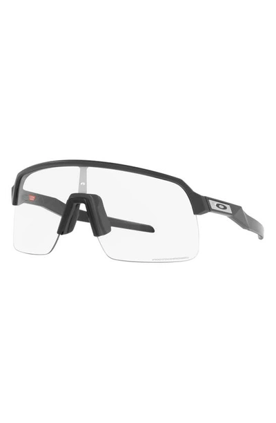 Shop Oakley Sutro Lite Photochromic Shield Sunglasses In Grey Jeans